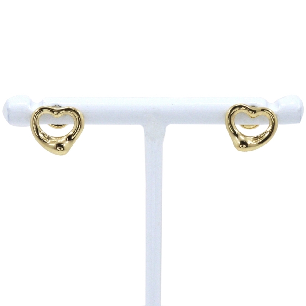 TIFFANY 18k Gold Heart Earrings
